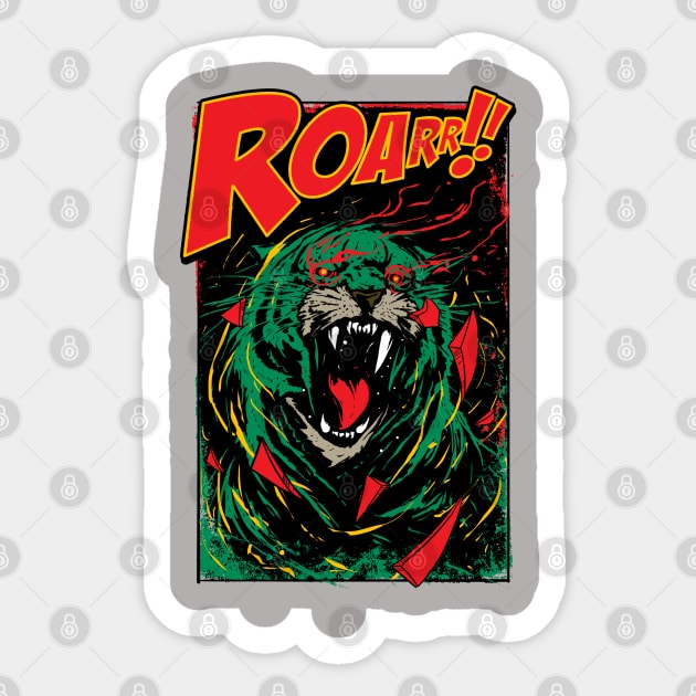 Cringer Roar Sticker by StevenToang